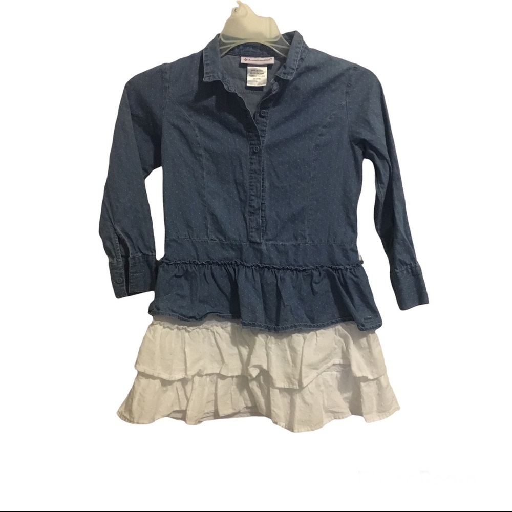 American Girl western chambray shirt size 7